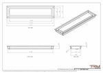 5x22 - Wall Vent - Modern Vent Cover -  Return Air Vent - TRM Metal  22x5