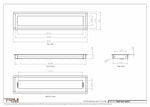 5x23.5 - Wall Vent - Modern Vent Cover -  Return Air Vent - TRM Metal  23.5x5