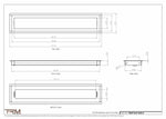 5x26.5 - Wall Vent - Modern Vent Cover -  Return Air Vent - TRM Metal  26.5x5
