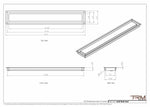 5x34 - Wall Vent - Modern Vent Cover -  Return Air Vent - TRM Metal  34x5