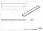 5x35 - Wall Vent - Modern Vent Cover -  Return Air Vent - TRM Metal  35x5