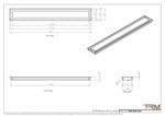 5x40 - Wall Vent - Modern Vent Cover -  Return Air Vent - TRM Metal  40x5