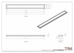 5x51 - Wall Vent - Modern Vent Cover -  Return Air Vent - TRM Metal  51x5