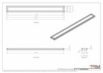 5x55 - Wall Vent - Modern Vent Cover -  Return Air Vent - TRM Metal  55x5