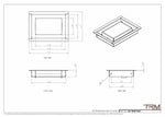 5x7 - Wall Vent - Modern Vent Cover -  Return Air Vent - TRM Metal  7x5