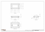 5x8.5 - Wall Vent - Modern Vent Cover -  Return Air Vent - TRM Metal  8.5x5