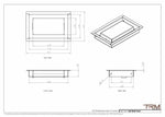 5x8 - Wall Vent - Modern Vent Cover -  Return Air Vent - TRM Metal  8x5