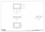 6.5x10.5 - Wall Vent - Modern Vent Cover -  Return Air Vent - TRM Metal  10.5x6.5
