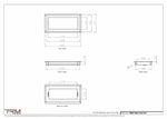 6.5x13.5 - Wall Vent - Modern Vent Cover -  Return Air Vent - TRM Metal  13.5x6.5