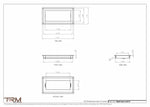 6.5x13 - Wall Vent - Modern Vent Cover -  Return Air Vent - TRM Metal  13x6.5