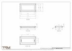 6.5x14 - Wall Vent - Modern Vent Cover -  Return Air Vent - TRM Metal  14x6.5