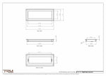 6.5x16.5 - Wall Vent - Modern Vent Cover -  Return Air Vent - TRM Metal  16.5x6.5