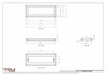 6.5x18 - Wall Vent - Modern Vent Cover -  Return Air Vent - TRM Metal  18x6.5