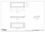 6.5x20 - Wall Vent - Modern Vent Cover -  Return Air Vent - TRM Metal  20x6.5