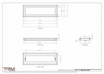 6.5x21 - Wall Vent - Modern Vent Cover -  Return Air Vent - TRM Metal  21x6.5