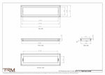 6.5x24 - Wall Vent - Modern Vent Cover -  Return Air Vent - TRM Metal  24x6.5