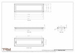 6.5x25 - Wall Vent - Modern Vent Cover -  Return Air Vent - TRM Metal  25x6.5