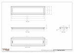 6.5x29.5 - Wall Vent - Modern Vent Cover -  Return Air Vent - TRM Metal  29.5x6.5