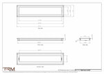 6.5x29 - Wall Vent - Modern Vent Cover -  Return Air Vent - TRM Metal  29x6.5