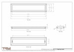 6.5x31 - Wall Vent - Modern Vent Cover -  Return Air Vent - TRM Metal  31x6.5