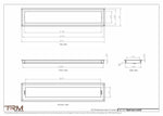 6.5x33 - Wall Vent - Modern Vent Cover -  Return Air Vent - TRM Metal  33x6.5