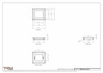 6.5x7.5 - Wall Vent - Modern Vent Cover -  Return Air Vent - TRM Metal  7.5x6.5