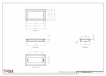 6x11.5 - Wall Vent - Modern Vent Cover -  Return Air Vent - TRM Metal  11.5x6