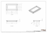 6x11 - Wall Vent - Modern Vent Cover -  Return Air Vent - TRM Metal  11x6
