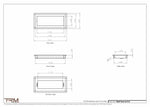 6x13.5 - Wall Vent - Modern Vent Cover -  Return Air Vent - TRM Metal  13.5x6