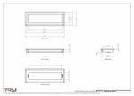 6x18.5 - Wall Vent - Modern Vent Cover -  Return Air Vent - TRM Metal  18.5x6