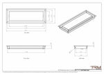 6x18 - Wall Vent - Modern Vent Cover -  Return Air Vent - TRM Metal  18x6