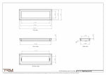 6x19.5 - Wall Vent - Modern Vent Cover -  Return Air Vent - TRM Metal  19.5x6