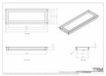 6x19 - Wall Vent - Modern Vent Cover -  Return Air Vent - TRM Metal  19x6