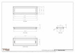 6x20.5 - Wall Vent - Modern Vent Cover -  Return Air Vent - TRM Metal  20.5x6