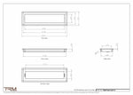 6x21.5 - Wall Vent - Modern Vent Cover -  Return Air Vent - TRM Metal  21.5x6