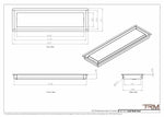 6x22 - Wall Vent - Modern Vent Cover -  Return Air Vent - TRM Metal  22x6