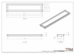 6x31 - Wall Vent - Modern Vent Cover -  Return Air Vent - TRM Metal  31x6
