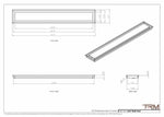 6x41 - Wall Vent - Modern Vent Cover -  Return Air Vent - TRM Metal  41x6