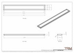6x55 - Wall Vent - Modern Vent Cover -  Return Air Vent - TRM Metal  55x6