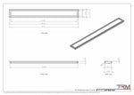 6x59 - Wall Vent - Modern Vent Cover -  Return Air Vent - TRM Metal  59x6
