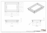 6x9 - Wall Vent - Modern Vent Cover -  Return Air Vent - TRM Metal  9x6