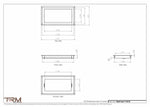 7.5x14 - Wall Vent - Modern Vent Cover -  Return Air Vent - TRM Metal  14x7.5
