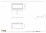 7.5x15.5 - Wall Vent - Modern Vent Cover -  Return Air Vent - TRM Metal  15.5x7.5
