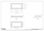 7.5x16.5 - Wall Vent - Modern Vent Cover -  Return Air Vent - TRM Metal  16.5x7.5