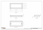 7.5x18.5 - Wall Vent - Modern Vent Cover -  Return Air Vent - TRM Metal  18.5x7.5