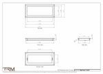 7.5x18 - Wall Vent - Modern Vent Cover -  Return Air Vent - TRM Metal  18x7.5