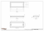 7.5x20 - Wall Vent - Modern Vent Cover -  Return Air Vent - TRM Metal  20x7.5