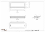 7.5x22 - Wall Vent - Modern Vent Cover -  Return Air Vent - TRM Metal  22x7.5