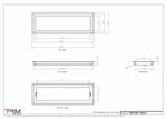7.5x23.5 - Wall Vent - Modern Vent Cover -  Return Air Vent - TRM Metal  23.5x7.5