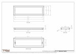 7.5x25.5 - Wall Vent - Modern Vent Cover -  Return Air Vent - TRM Metal  25.5x7.5